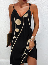 Minivestido sin mangas con tirantes y lunares